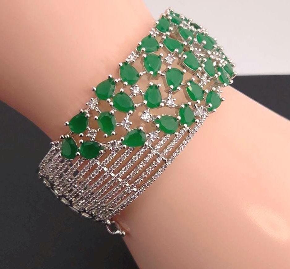 Premium golden bridal statement loop wrist companion stack configuration