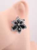 Dark crimson ruby tone blossom design silver plated wedding items profile