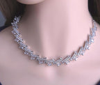 Structural baguette cut layout clean cubic zirconia luxury collection box