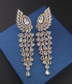 Crystal Chandelier Earrings | Bridal Wing Drop, CZ Jewelry