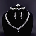 American Diamond Bridal Jewelry Set – Necklace, Earrings, Bracelet, Ring