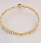 Emerald Heart Choker Necklace and Earring Set • Gold CZ Bridal Jewelry