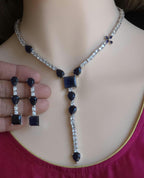 4-Piece CZ Bridal Jewelry Set Necklace Earrings Ring Bracelet Priya