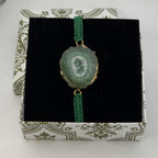 Natural Agate Slice Rakhi Bracelet Handmade Gemstone Raksha Bandhan Gift Tara