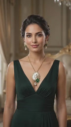 Mother of Pearl Mango Paisley Necklace Set | Statement Bridal Jewelry with Matching Earrings – Harini