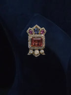 Mughal Polki Moissanite Wide-Band Choker & Stud Earring Set – Shahana